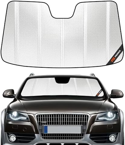 Pigenius Windshield Sun Shade for Audi A4/A4 Quattro 2009-2016, Allroad 2013-2016, S4 2010-2016, Reflective Aluminum Film Front Window Sunshade-B by Pigenius