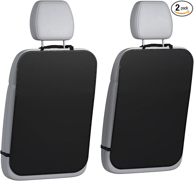 lebogner Back Seat Cover for Kids, 2 Pack X-Large Waterproof Kick Mats Backseat Protector, Durable Car Seat Back Protectors for Vehicles to Protect from Dirt, Mud & Scratches, Fits Most SUVs and Vans by lebogner