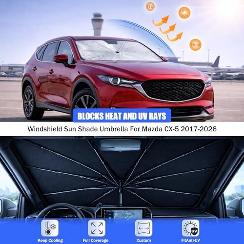 Car Windshield Sun Shade Umbrella for Mazda CX-5 2017-2026 - Image 3
