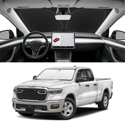 Custom Fit Windshield Sun Shade for RAM 1500 2019-2026 by SLOGENTO