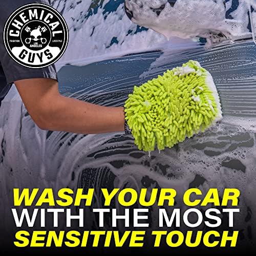 Chemical Guys Chenille Premium Scratch-Free Microfiber Wash Mitt for Car Washing,Lime Green,Ultra-Soft Car Wash Gloves,Swirl-Free Finish,Safe for Trucks,SUVs,Motorcycles,and More,(Pack of 24) - Image 2