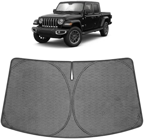 Proadsy Custom Fit Car Windshield Sun Shade for 2020-2026 Jeep Gladiator by Proadsy