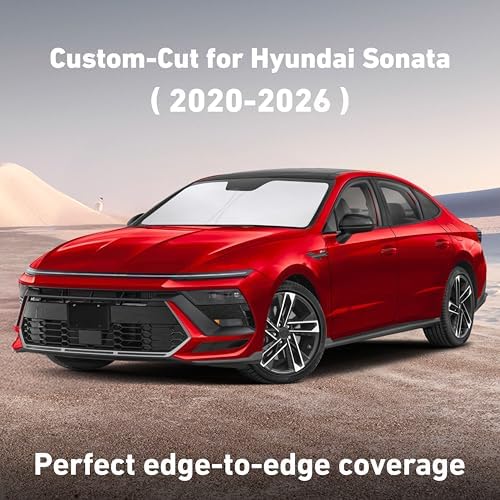 EcoNour Windshield Sunshade Compatible for Hyundai Sonata 2020-2025 2026 - Image 2