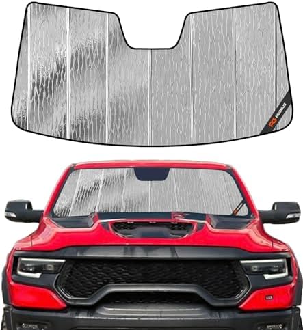 Pigenius Windshield Sun Shade for Ram 1500 2019-2024 with 10 inch Wide Sensor - AstraGuard by Pigenius