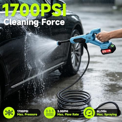 Cordless Portable Washer, Battery Operated Washer with 2x3.0Ah Batteries - Image 2