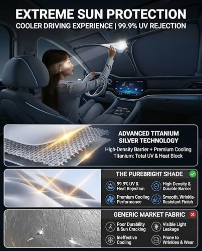 Windshield Sun Shade for Subaru Legacy Forester Outback Front Window Shades Cover for Windshield Sun Visor Protector Car Accessories - Image 2