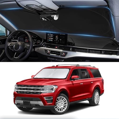 Windshield Sun Shade for Ford Expedititon 2018-2023 2024 2025 Sun Visor by BOODANCARS
