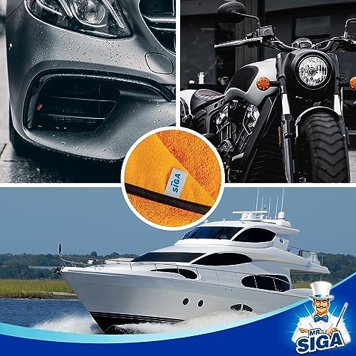 MR.SIGA Professional Microfiber Towels for Cars, Scratch Free, 12 Pack - Image 4