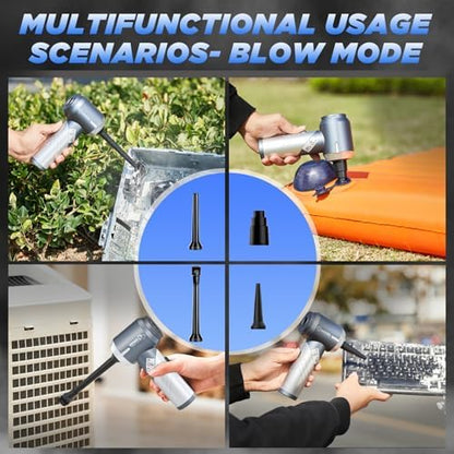 Saker Handheld Car Vacuum Portable Cordless17000Pa HL132 Silver - Image 4