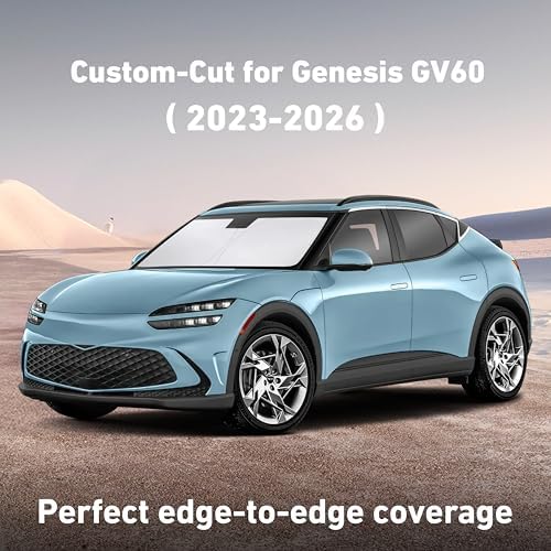 EcoNour Windshield Sunshade Compatible for Genesis GV60 2023-2024 2025 2026 - Image 2