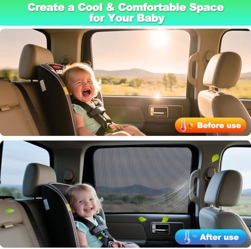 f150 Window Shades 2015-2020, Rear Side Mesh, 2PCS - Image 6