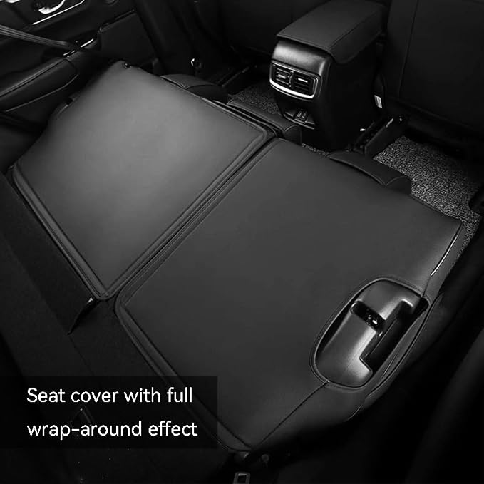 CocheFamilia Custom Fit Full Set Car Seat Covers for Select Honda CRV 2017 2018 2019 2020 2021 2022 - Leatherette (Black, 2017-2022 CRV) - Image 3