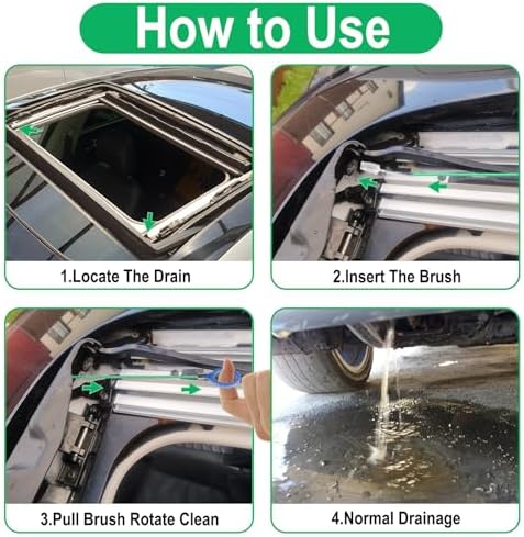 Auto Sunroof Drain Cleaning Tool, 120 Inch Flexible Tube Cleaning Brush - Image 6