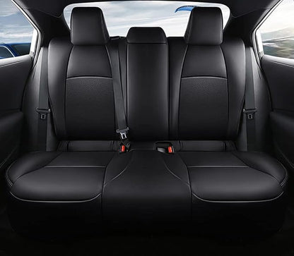 CocheFamilia Custom Fit Corolla Car Seat Covers for Select Toyota Corolla 2020-2025 SE,Nightshade & 2020-2022 SE Apex & 2023-2025 XSE & 2025 FX - Full Set,Leather (Black) - Image 3