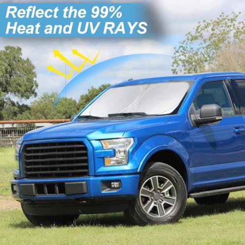 Windshield Sun Shade for Ford F150 F-150 2015-2024 2025 2026 Sunshade - Image 5