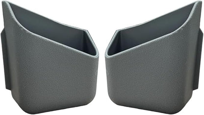 YoRise 2PCS Car Seat Side Pocket Organizer, A-Pillar Sunglass Holder, Stick-On Small Item Automotive Storage Box, Car Seat Gap Filler Organizer for Card, Cigarette, Phone, Registration (Gray) by Unknown