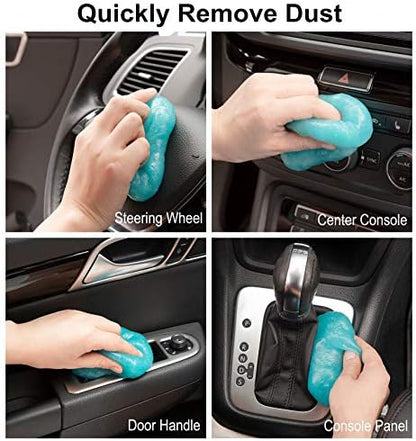 TICARVE 2Pack Cleaning Gel for Car Cleaning Putty Car Slime for Cleaning Car Detailing Putty Detail Tools Car Interior Cleaner Automotive Car Cleaning Kits Keyboard Cleaner Blue Purple (320g/11.2oz) - Image 5