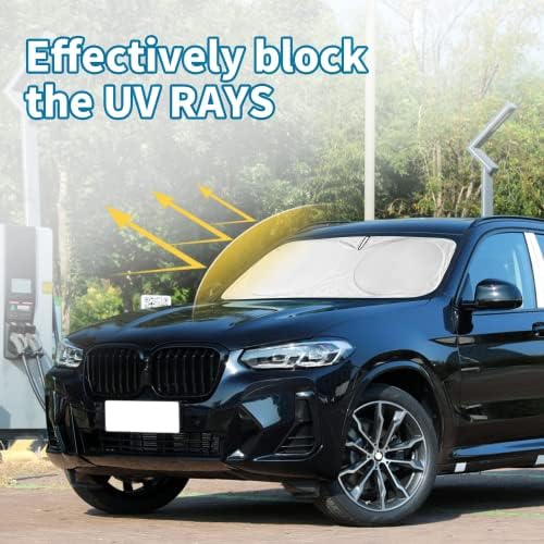 Windshield Sunshade for BMW X3 2018-2024, 2025, 2026 for M40i Sun Shades - Image 2