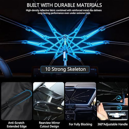 Car Windshield Sun Shade Umbrella for Mazda CX-5 2017-2026 - Image 5