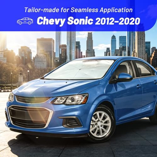 Windshield Sun Shade for Chevrolet Sonic 2012-2020, Car Umbrella Sunshade - Image 2