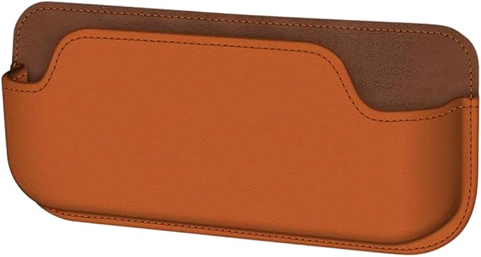 Sunglasses Holders for Car Dashboard, Self Adhesive Vehicle Center Console Glasses Storage Case, Automotive Interior Eyeglasses Storage Box Organizer, Universal Fit (Orange) - Image 7