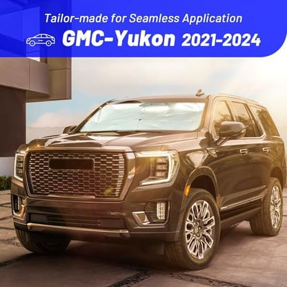 Windshield Sun Shade Umbrella for GMC Yukon 2021-2024 Front Window - Image 3