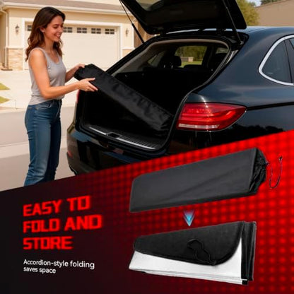 Windshield Sun Shade Custom Fit for Subaru Ascent 2019-2026 - Image 6