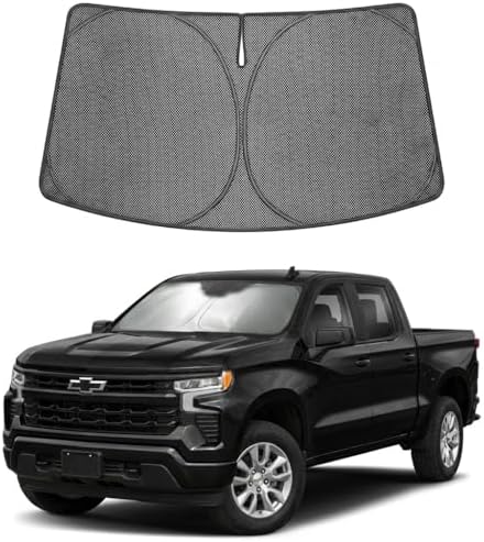 Proadsy Custom Fit Car Windshield Sun Shade for 2019-2026 Chevy Silverado by Proadsy