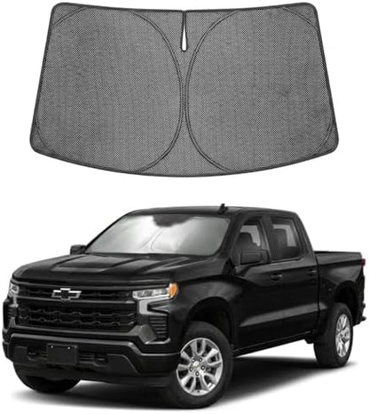Proadsy Custom Fit Car Windshield Sun Shade for 2019-2026 Chevy Silverado by Proadsy
