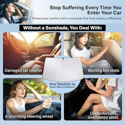 Econour Windshield Sunshade Compatible for Alfa Romeo 4C 2015-2017 2018 - Image 3
