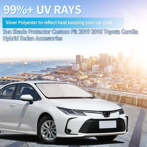 Windshield Sun Shade for Toyota Corolla 2020-2026 Sun Visor Cover Sunshade - Image 3