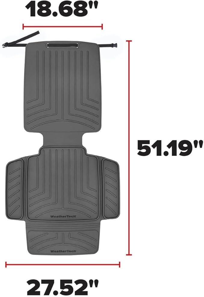 WeatherTech Child Car Seat Protector with Back Cocoa - Image 3