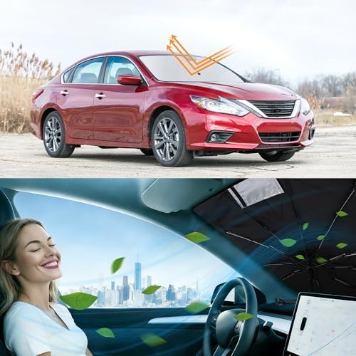 Windshield Sun Shade Umbrella for 2013-2018 Ni-ssan Altima Sedan - Image 6