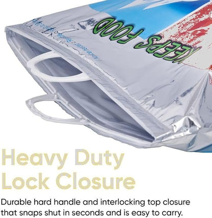 Superio Hot and Cold Insulated Bags for Food Delivery, Grocery Shopping Bags, Food Storage for Hot and Frozen Food for Travel, Disposable Cooler Bag, Reinforced Thermal Lunch Bag (5, 16"x19.25") - Image 4