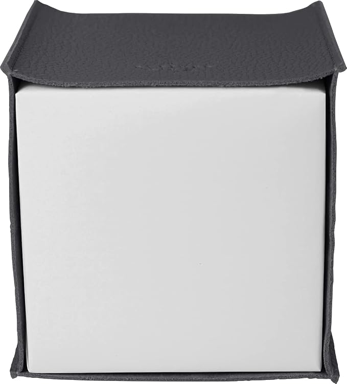 Carrotez Tissue Box Cover, [Refined] Modern PU Leather Square Tissue Box Holder - Decorative Holder/Organizer for Bathroom Vanity Countertop, Night Stands, Office Desk & Car 5"X5"X5" - Charcoal - Image 7