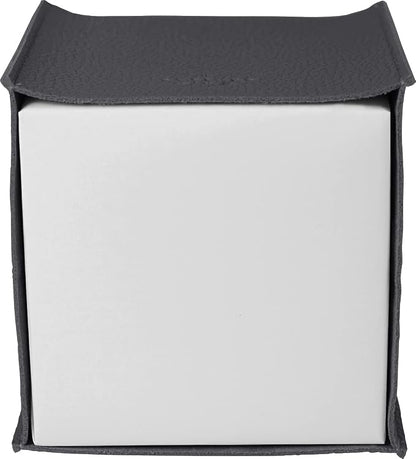 Carrotez Tissue Box Cover, [Refined] Modern PU Leather Square Tissue Box Holder - Decorative Holder/Organizer for Bathroom Vanity Countertop, Night Stands, Office Desk & Car 5"X5"X5" - Charcoal - Image 7