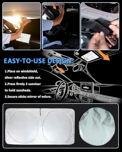 Sun Shade for Nissan 2022-2026 Pathfinder Windshield Sunshade Sun Visor - Image 6