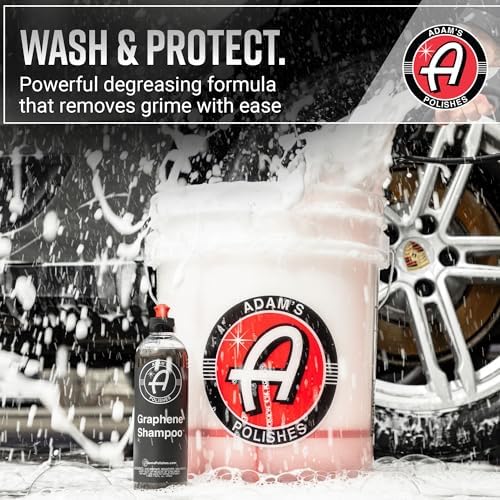 Adam's Polishes Graphene Shampoo Gallon, Graphene Ceramic Coating Infused Car Wash Soap, Powerful Cleaner & Protection In One Step, pH Neutral, High Suds For Foam Cannon, Foam Gun or Detailing Bucket - Image 4