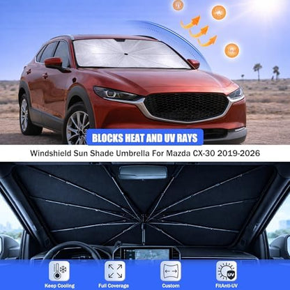 Car Windshield Sun Shade Umbrella for Mazda CX-30 2019-2026 - Image 3