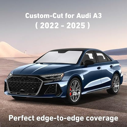 EcoNour Windshield Sunshade Compatible for Audi A3 2022-2023 2024 2025 - Image 2