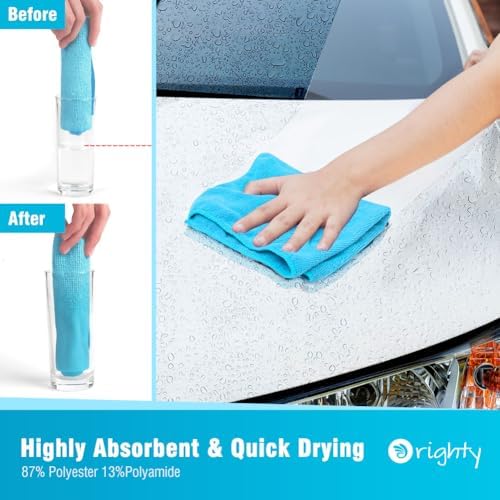 Orighty Microfiber Cleaning Cloth, Cleaning Rags, 6 Pack, 12x11 in - Image 3