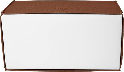 Carrotez Tissue Box Cover, [Refined] Modern PU Leather Rectangular Tissue Box Holder - Decorative Holder/Organizer for Bathroom Vanity Countertop, Night Stands, Office Desk 9.5"X5"X5" - Camel - Image 7