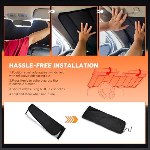 Windshield Sun Shade for Ford Maverick 2022-2026 - Image 5