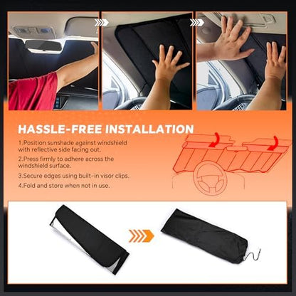 Windshield Sun Shade for GMC Hummer EV 2022-2026 - Image 5