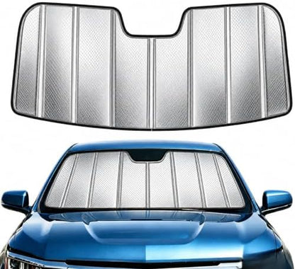 Windshield Sun Shade for Subaru Crosstrek/Impreza 2024-2026, Foldable 3-Layer High Reflective Silver Sunshade, Blocks UV Rays & Reduces Cabin Heat by Unknown