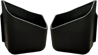 YoRise 2PCS Car Seat Side Pocket Organizer, A-Pillar Sunglass Holder, Stick-On Small Item Automotive Storage Box, Car Seat Gap Filler Organizer for Card, Cigarette, Phone, Registration (Black) by Unknown