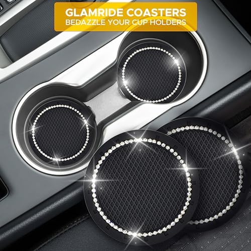 EcoNour Bling Cup Holder Insert (2 Pack) with Push Start Button Ring - Image 4