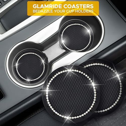 EcoNour Bling Cup Holder Insert (2 Pack) with Push Start Button Ring - Image 4