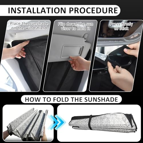 Thickened Windshield Sun Shade for Ford Mustang 2015-2026 - Image 6