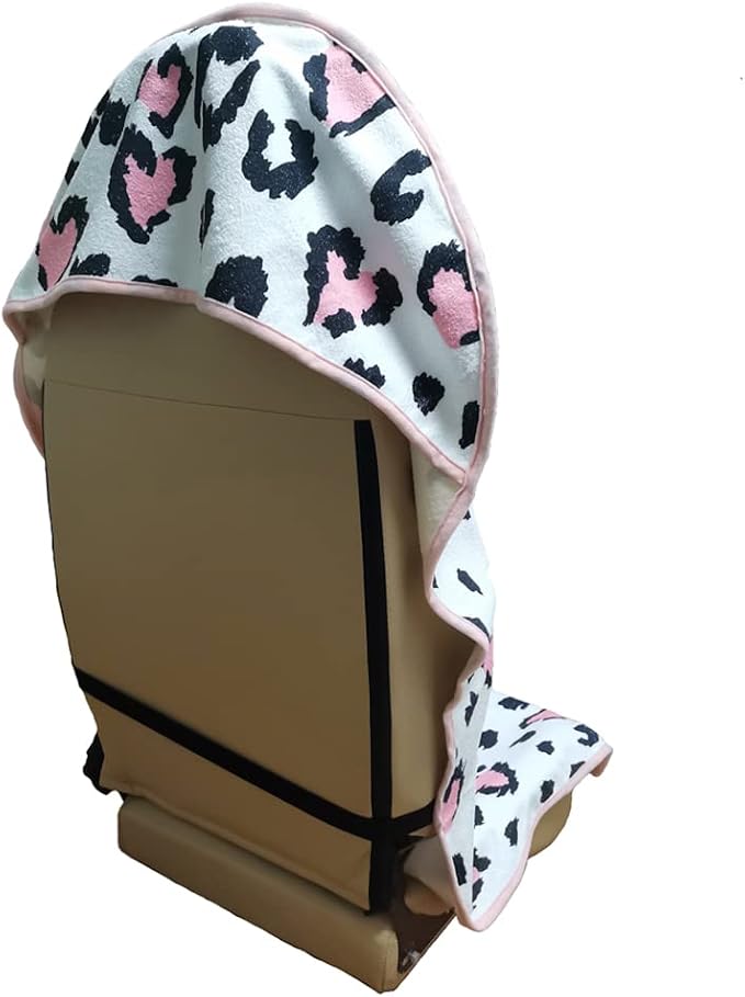 Car Seat Cover Protector Front Seats,for Gym Workout,Running,Swimming,Beach and Hiking,Waterproof Sweat Towel Bucket Seat Covers for Cars SUV Trucks (Leopard Print, 1Pcs) - Image 2